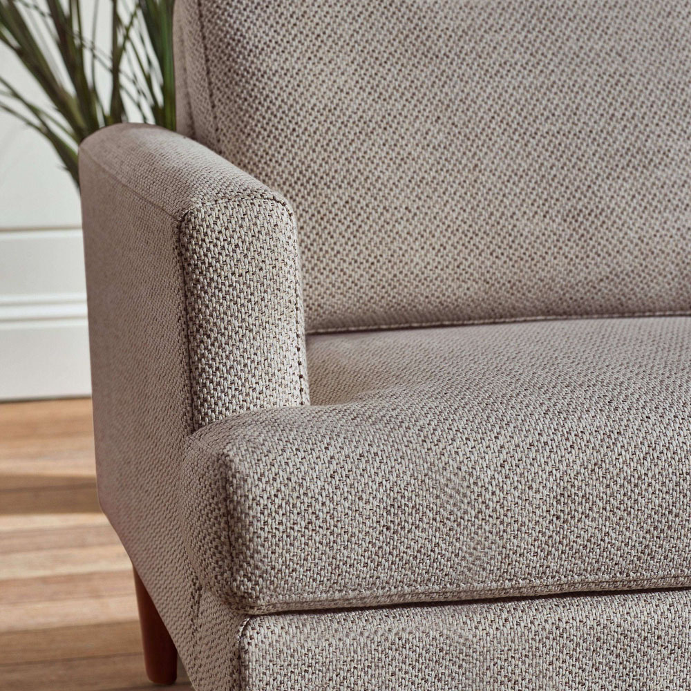 Julian Bowen Daisy 2 Seater Coyote Grey Chenille Upholstered Compact Sofa Image 6
