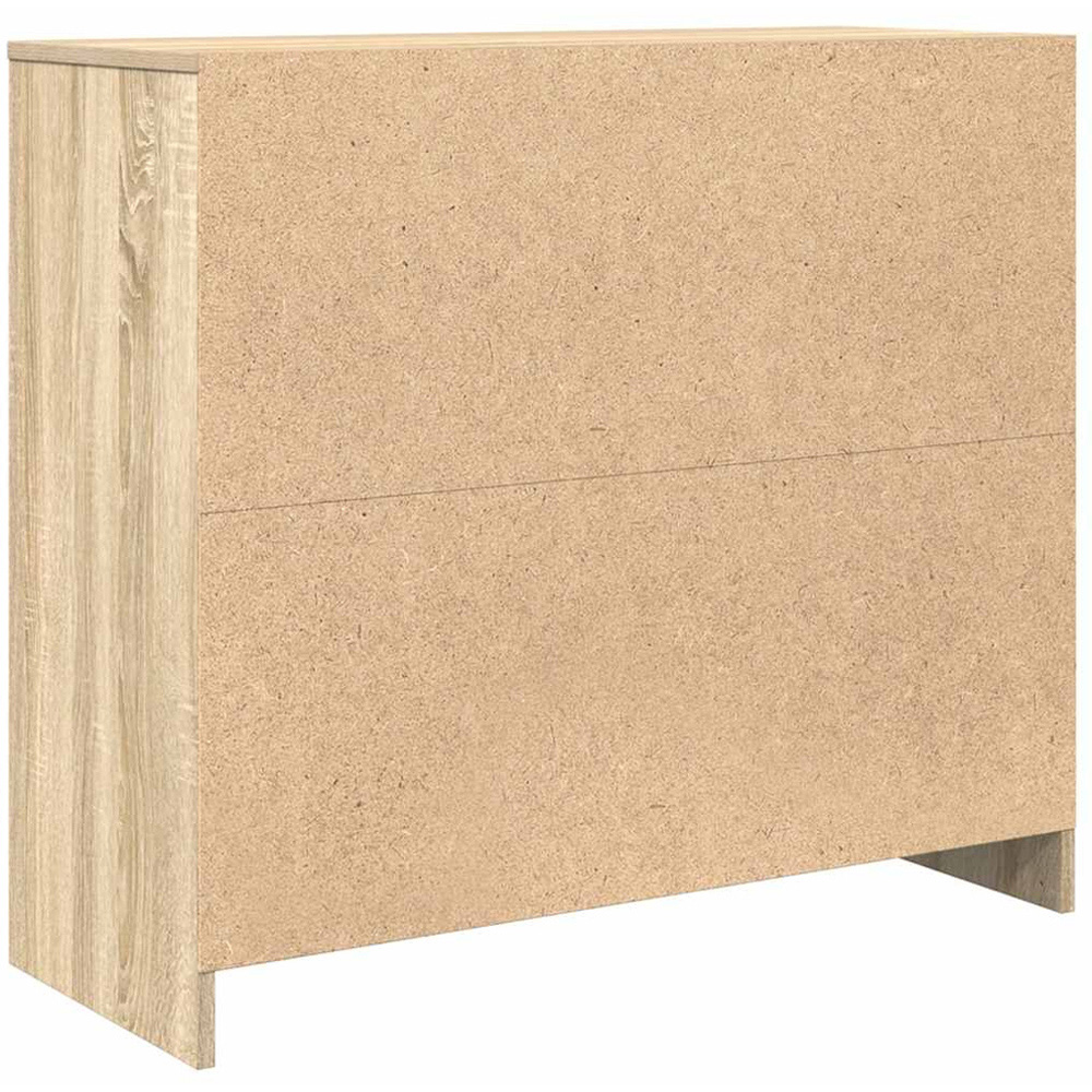 vidaXL 3 Door Sonoma Oak Sideboard Image 6