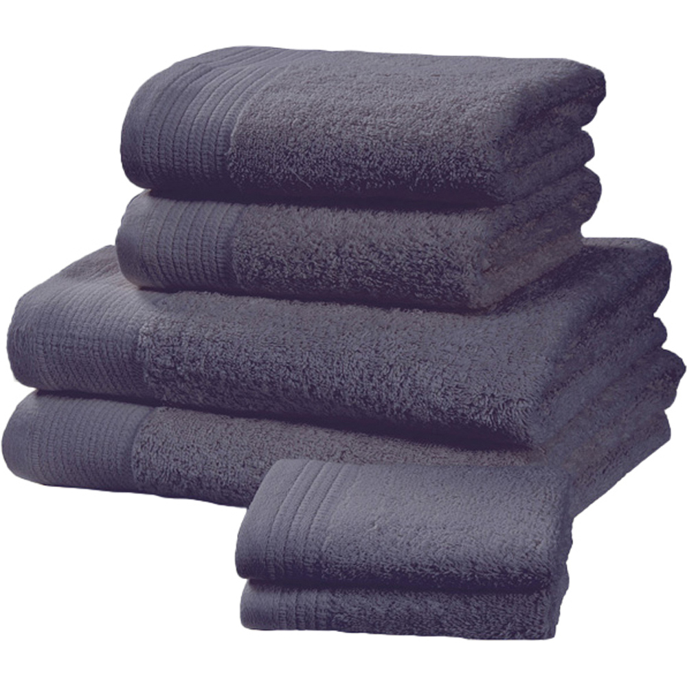Rapport Home Chatsworth Super Soft 600gsm Combed Cotton Blue Bath Towel Image 1