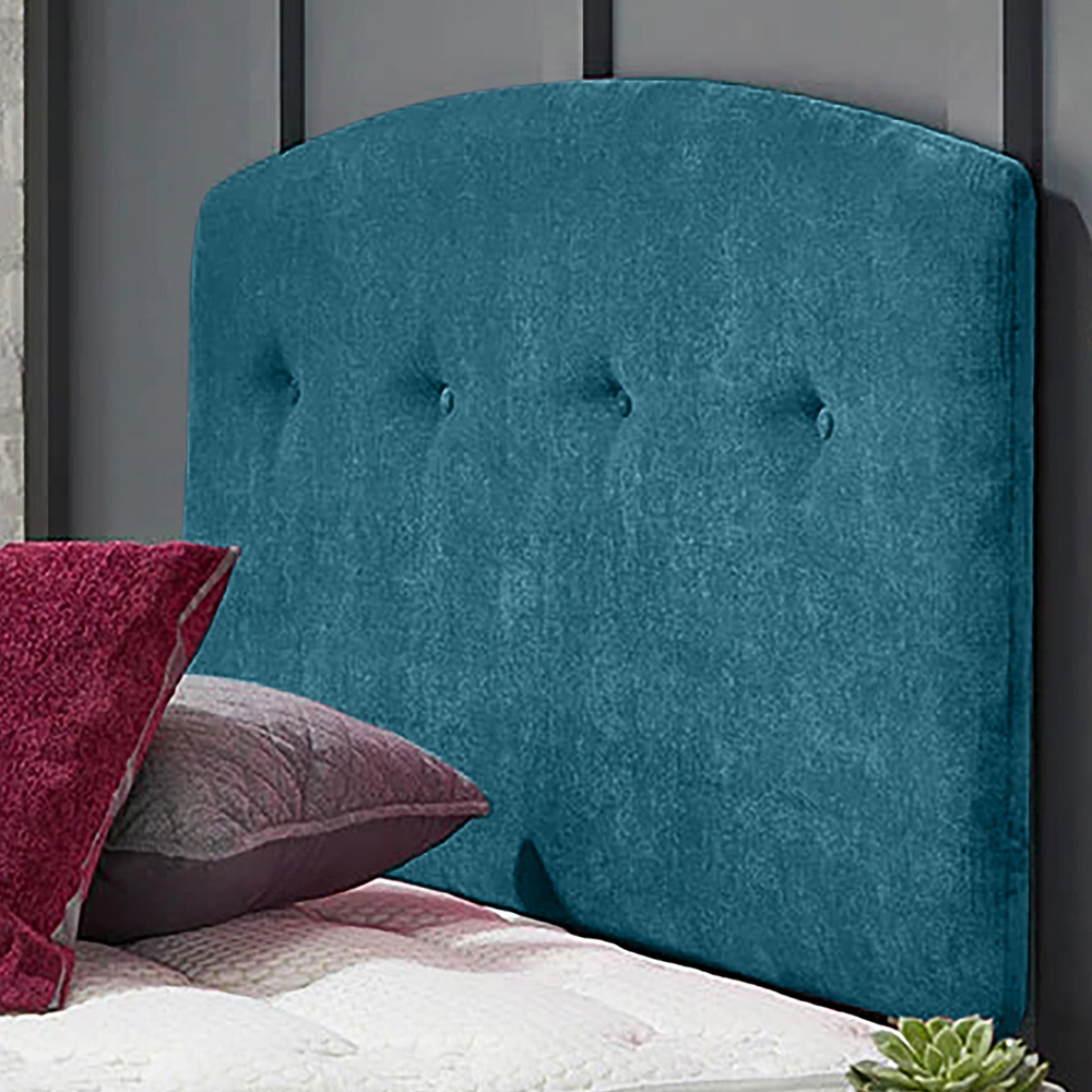 Eleganza Home Harris King Size Teal Naples Strutted Headboard Image 1