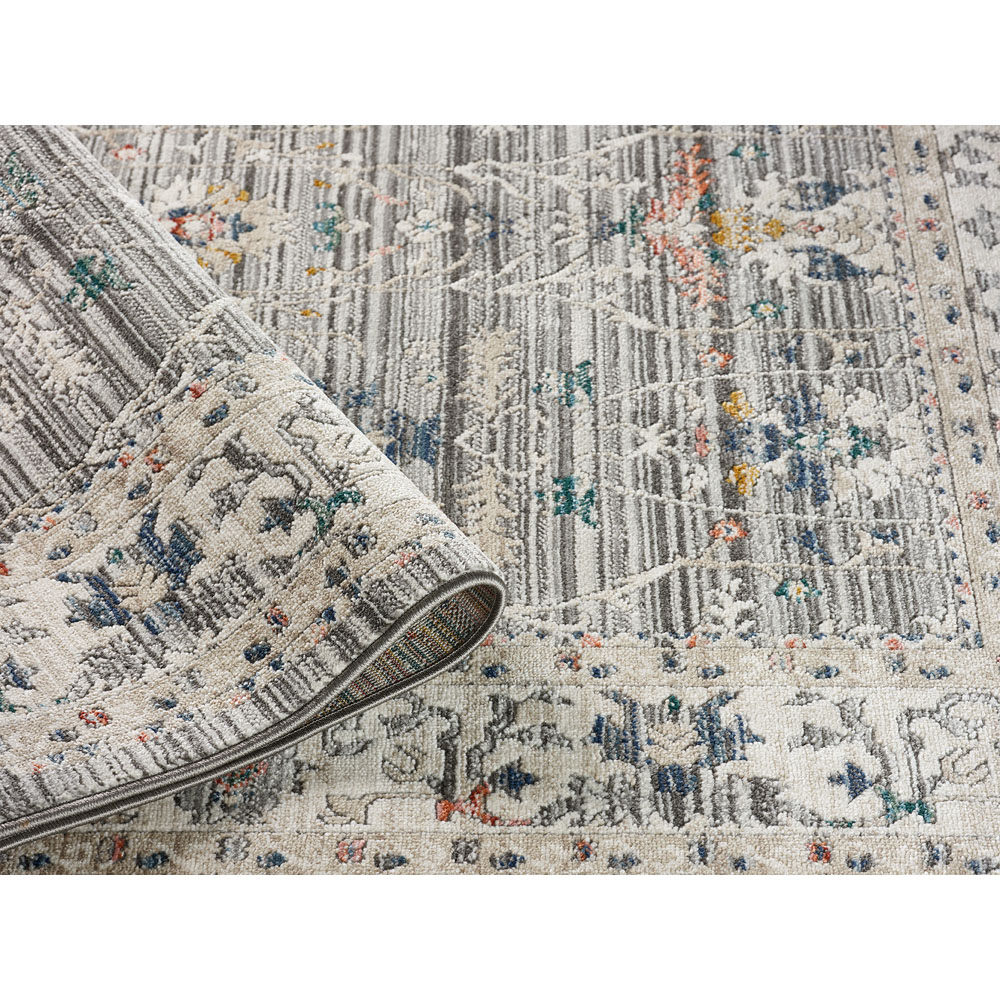 Portland Urco Luca Nuevo Grey Textured Rug 120 x 170cm Image 3