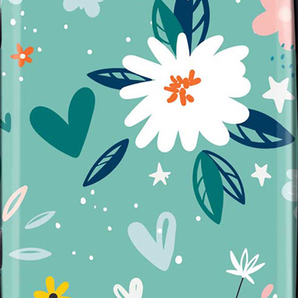 Warren Reed Designer Medium Garden Summer Flowers Suitcase Image 3