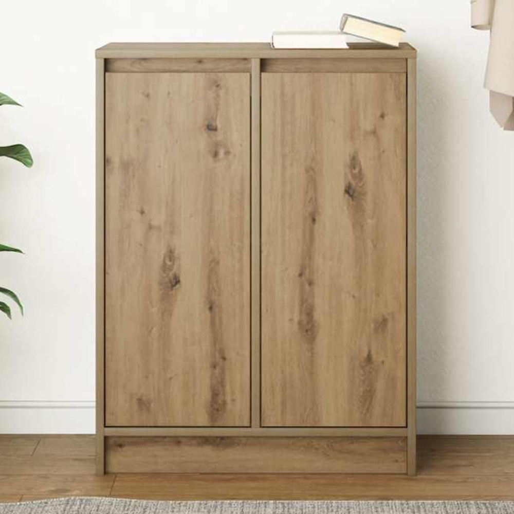 vidaXL 2 Door Artisan Oak Sideboard Image 1
