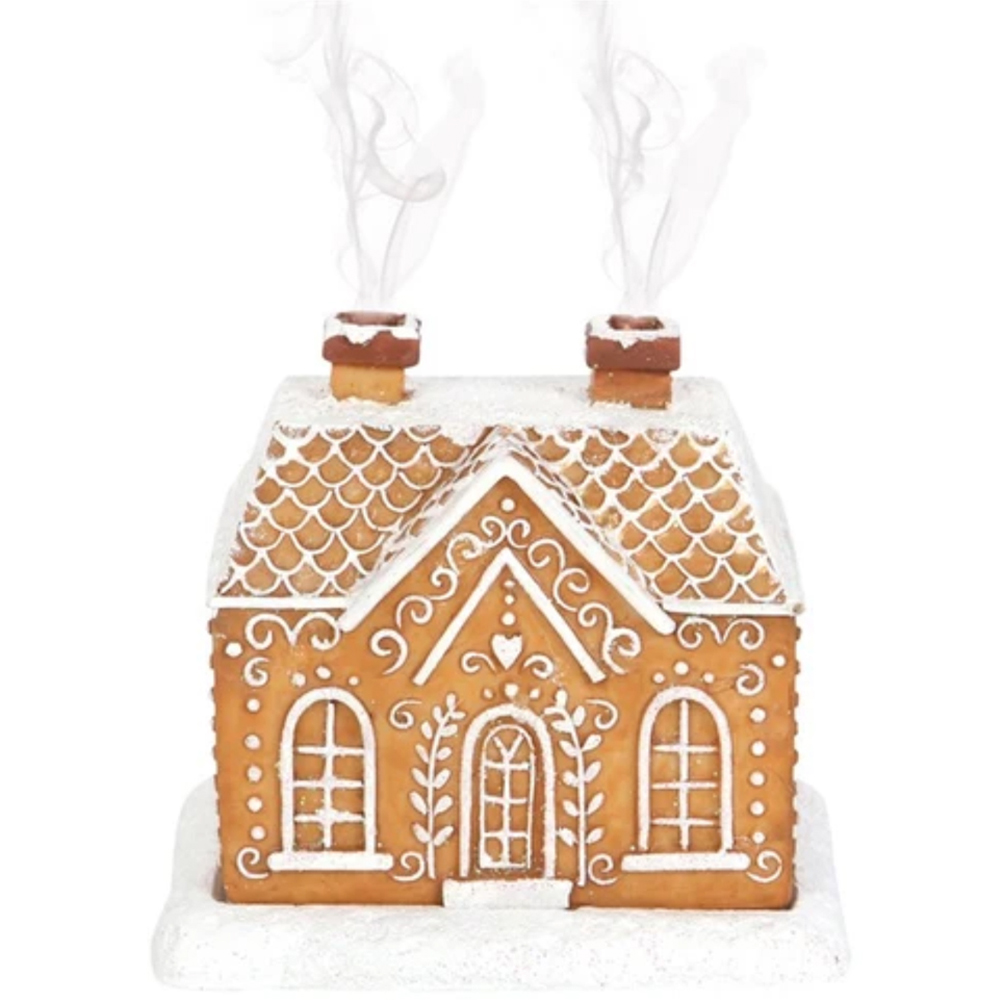 Marco Paul Christmas Gingerbread House Incense Cone Burner with 15 Cinnamon Incense Cones Image 3