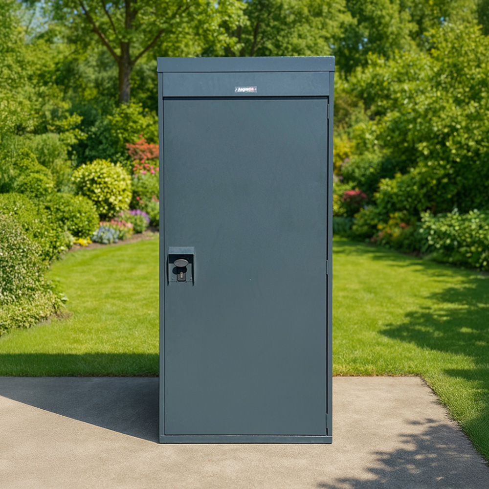 Asgard 2.6 x 3.6ft Cream Vertical Bike Locker Image 9