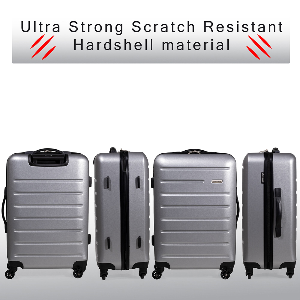 Pierre Cardin Voyager Medium Grey Hard Shell Lightweight Trolley Suitcase Image 3