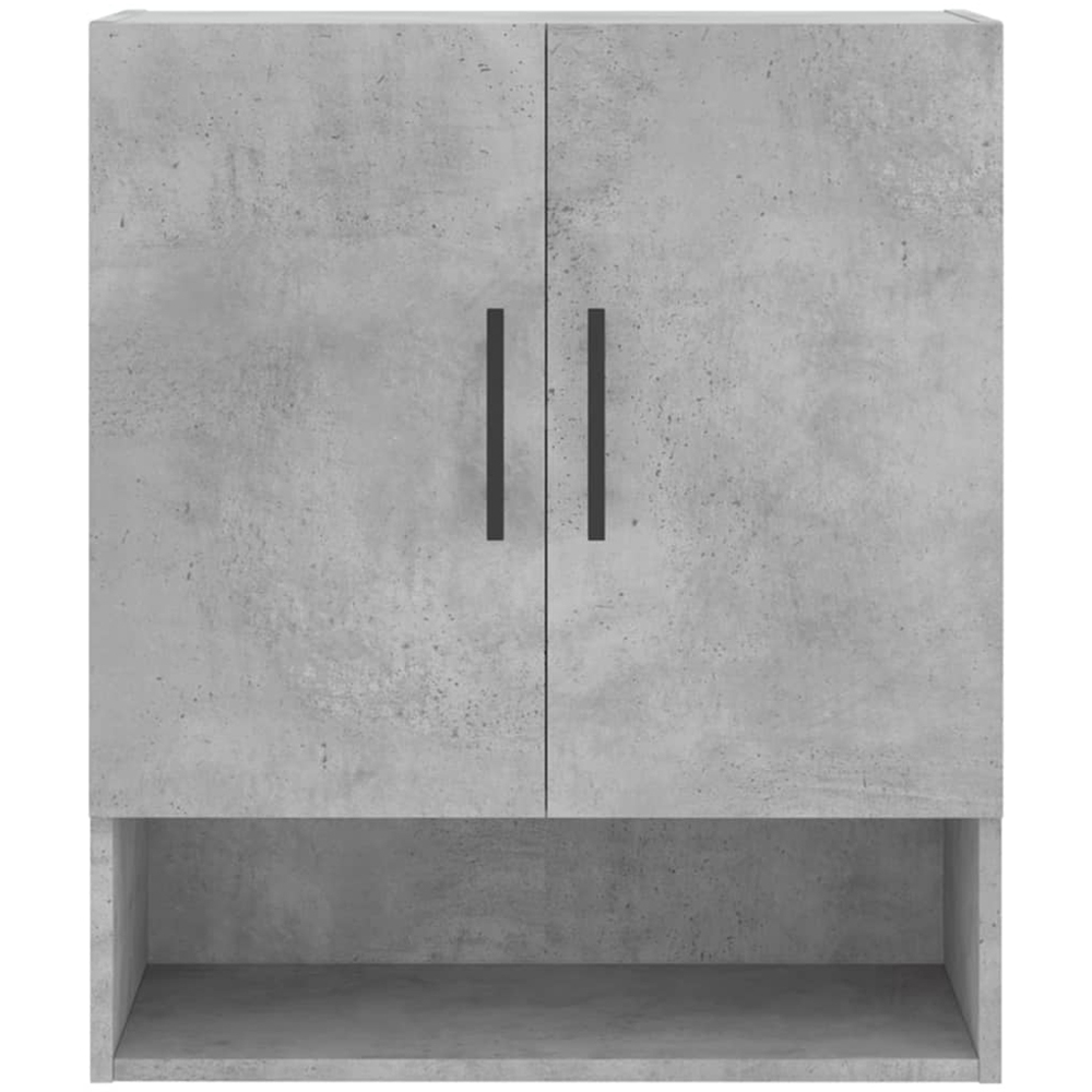 vidaXL 2 Door Single Shelf Concrete Grey Wall Cabinet Image 5