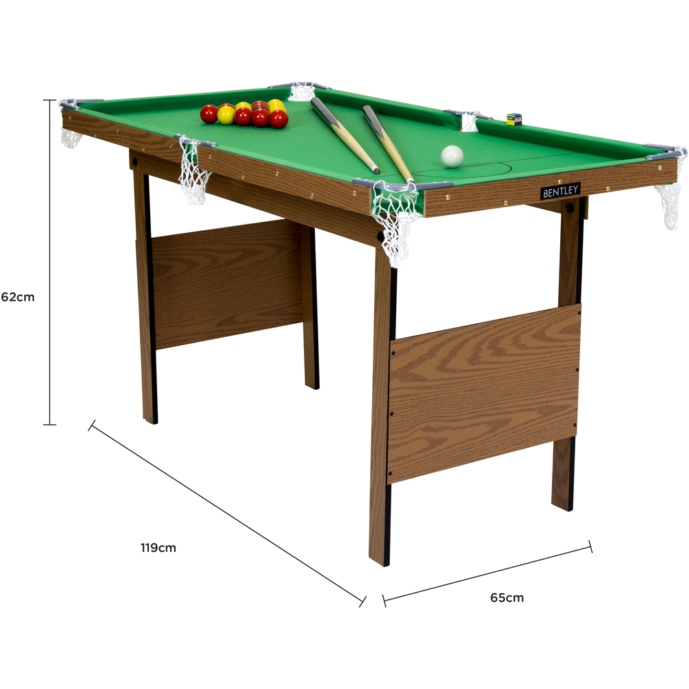 Charles Bentley Junior 4ft Pool Table Green Image 7