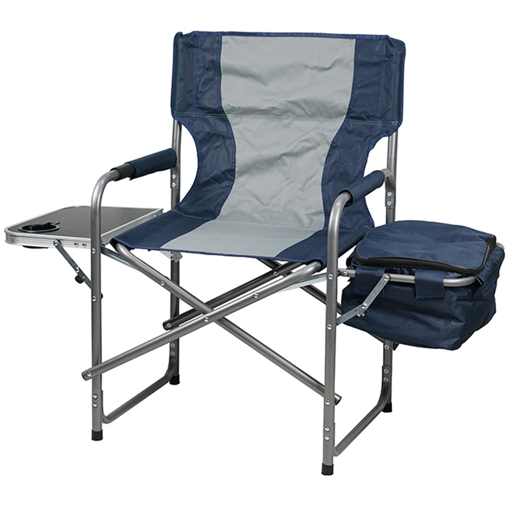 Gr8 Garden Folding Directors Camping Chair with Side Table and Cooler Bag Image 1
