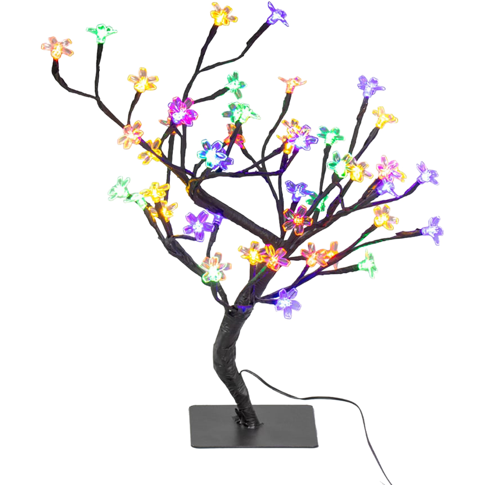 The Christmas Workshop 48 Multicolour LED Blossom Tree Image 1