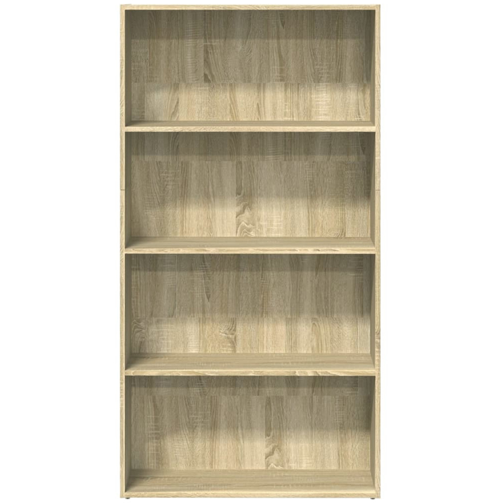vidaXL 4 Shelf Sonoma Oak Bookcase Image 4