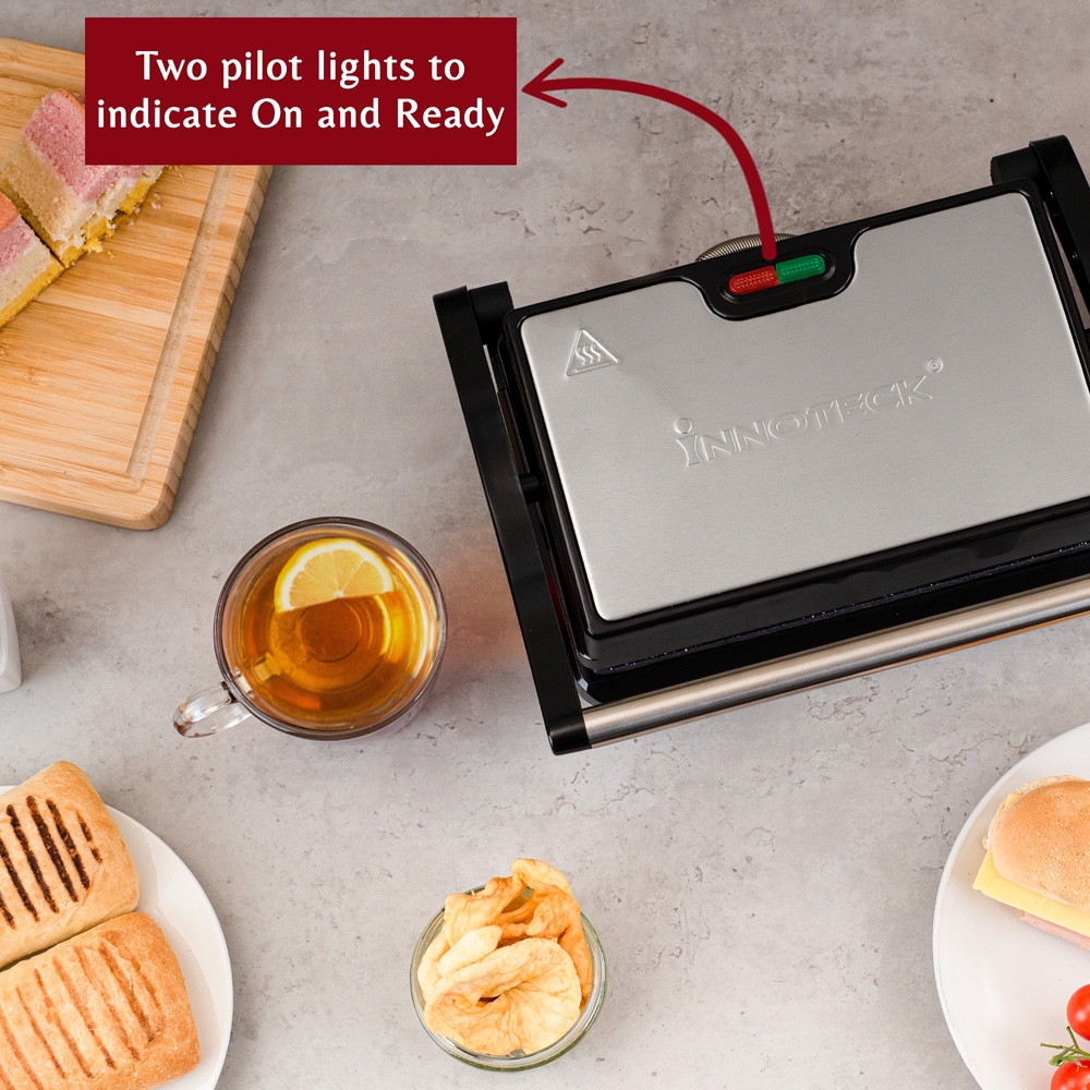 Innoteck Kitchen Pro Panini Press and Health Grill 750W Image 5