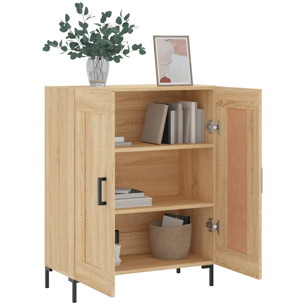 vidaXL 2 Door Sonoma Oak Sideboard Image 4