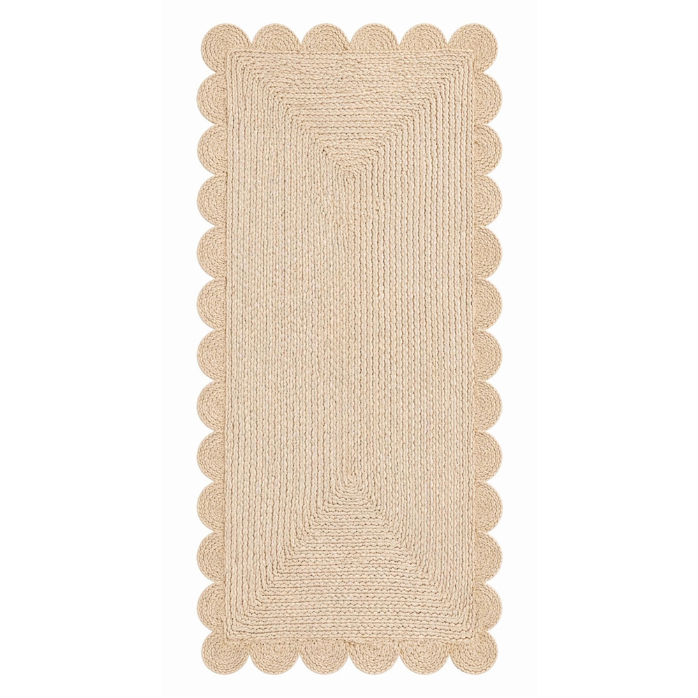 Scallop Edge Runner Natural Image 2