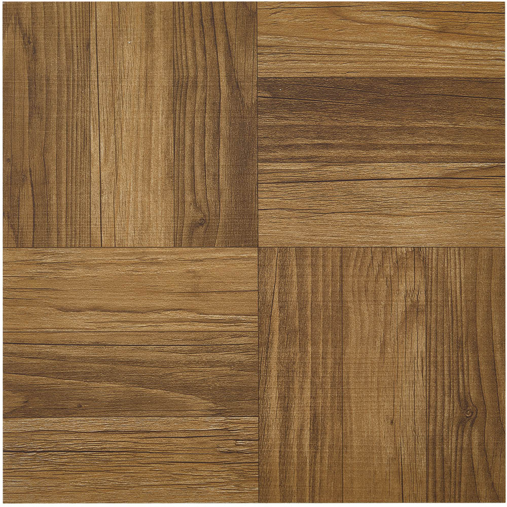 Living and Home Parquet Brown Self-Adhesive PVC Flooring Tile 10 Pack Image 2