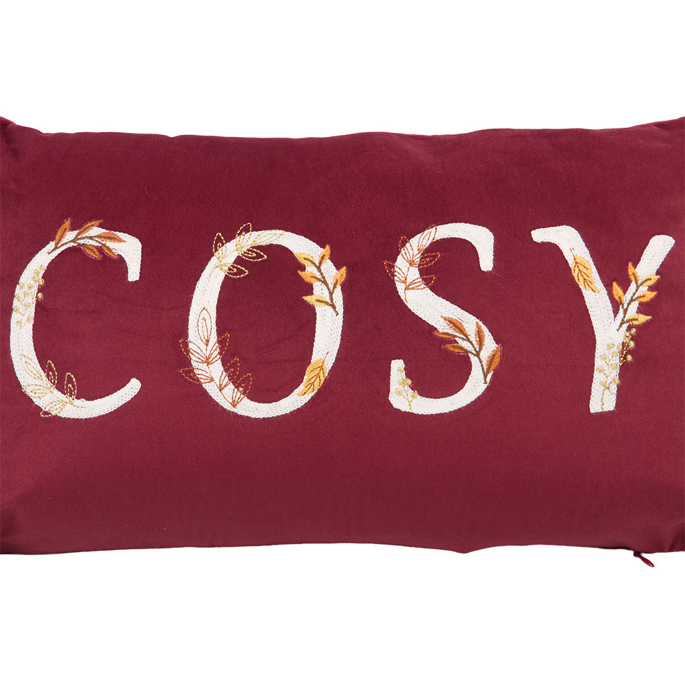 Cosy Cushion Burgundy Image 2
