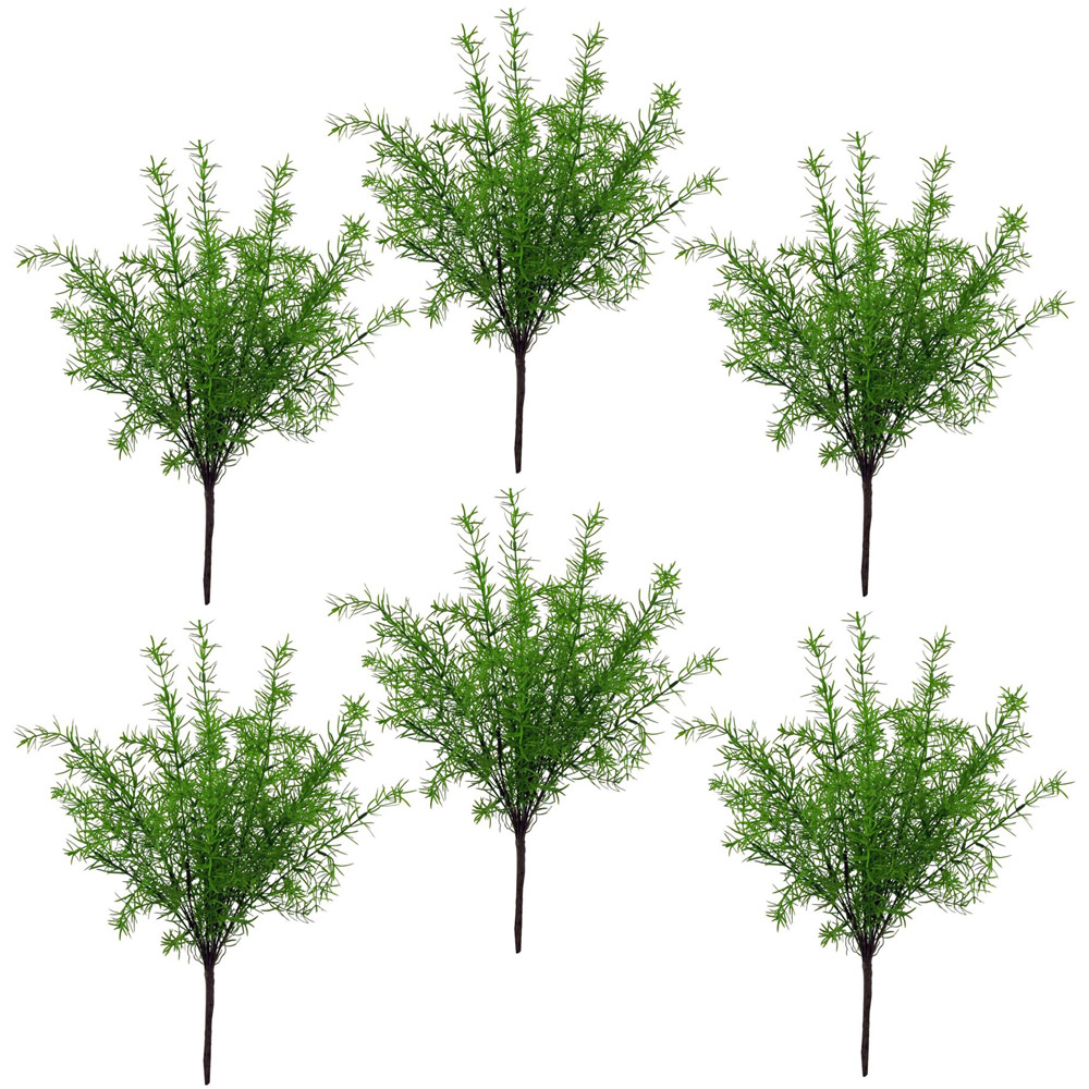 Leaf Asparagus Fern Artificial Plant 45cm 6 Pack Image 1