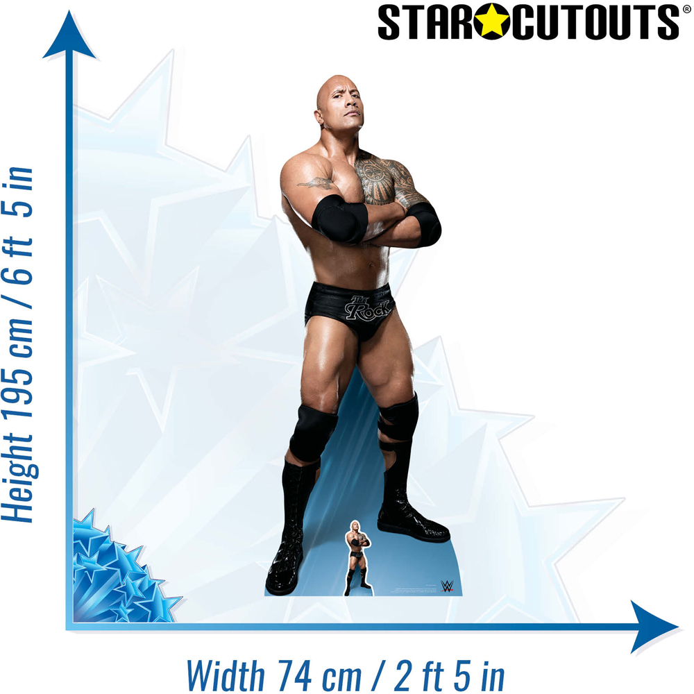 Star Cutouts The Rock Arms Folded Dwayne Johnson Cardboard Cutout 6.5ft Image 4