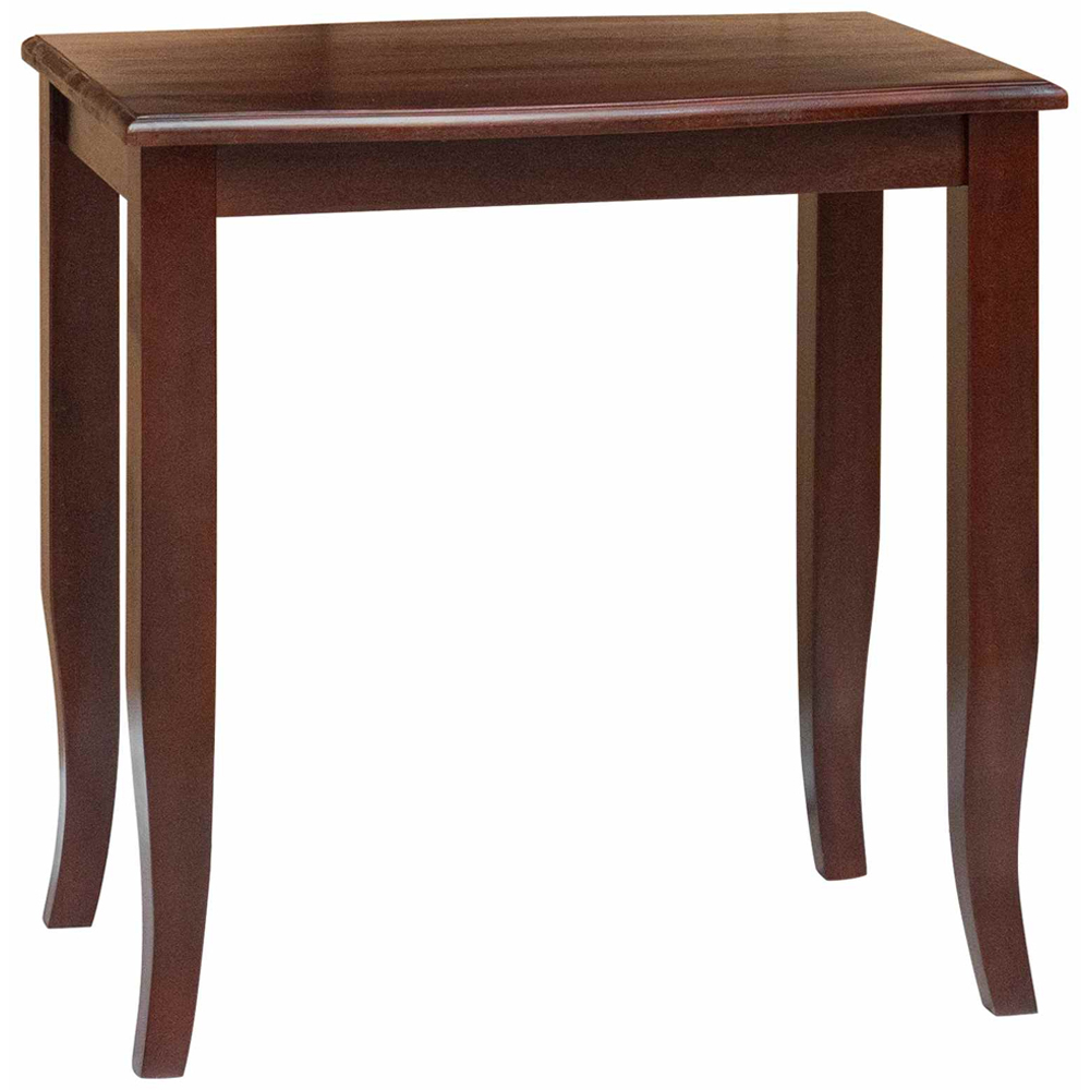 vidaXL Brown Solid Mahogany Wood Nest of Tables Set of 3 Image 2