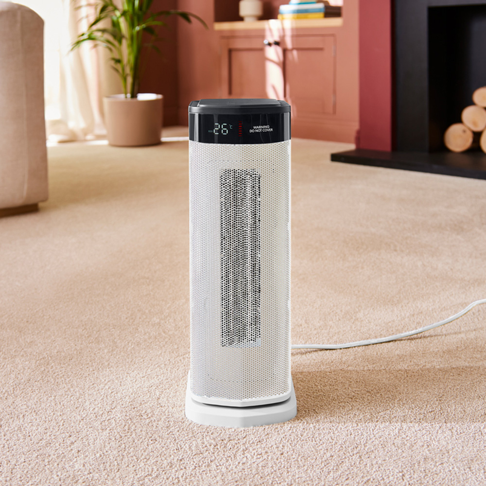 Morphy Richards White Ceramic Tower Fan Heater 2000W Image 9