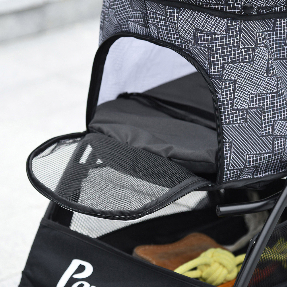 PawHut Grey Pet Stroller Image 3