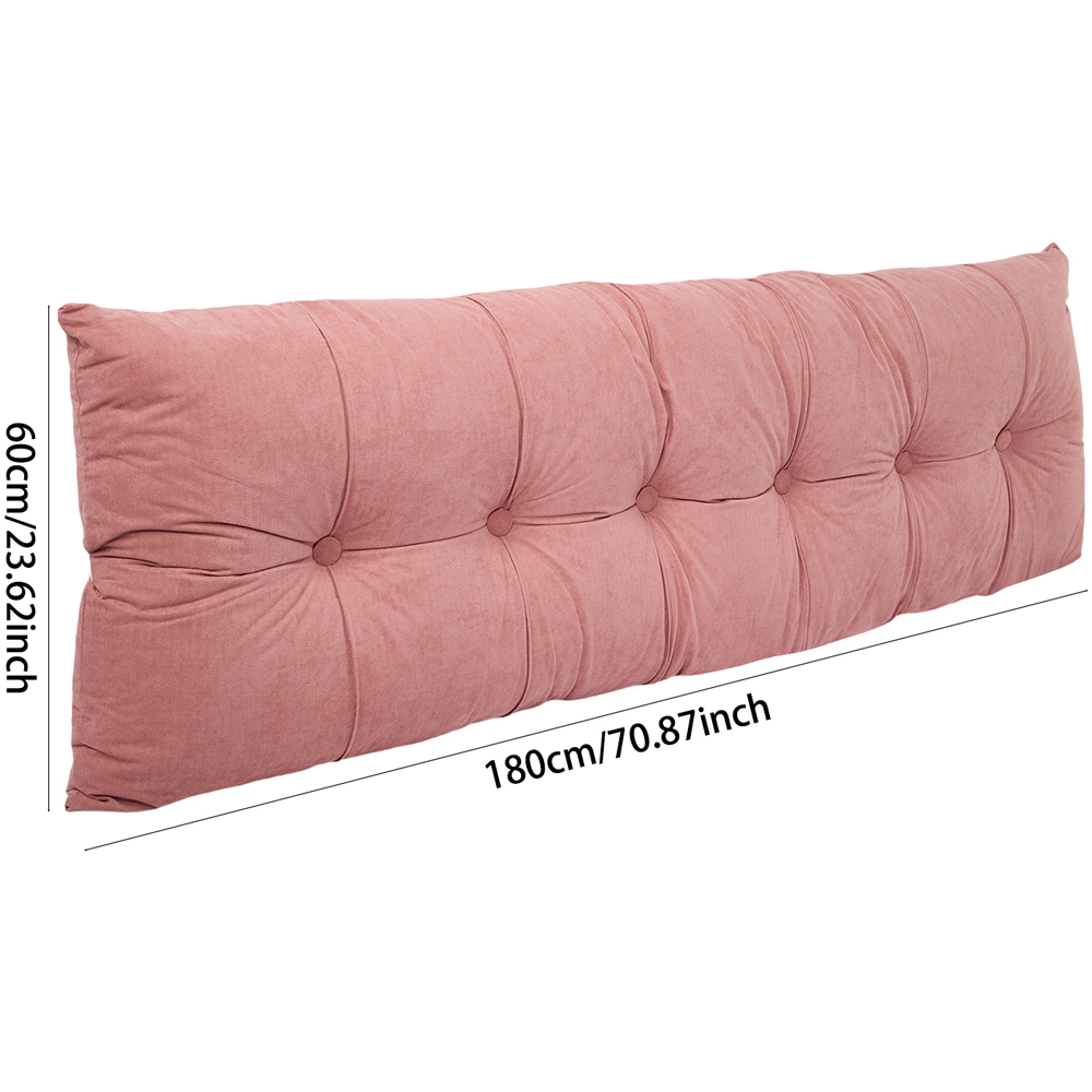 Living and Home Pink Chenille Headboard Pillow 60 x 180cm Image 8