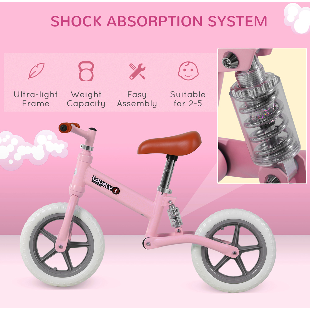 Tommy Toys Pink Toddler Balance No Pedal Bike Image 4