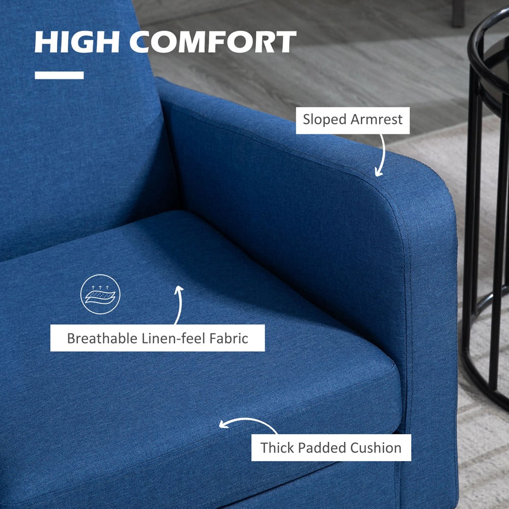 Portland Blue Accent Chair Image 5