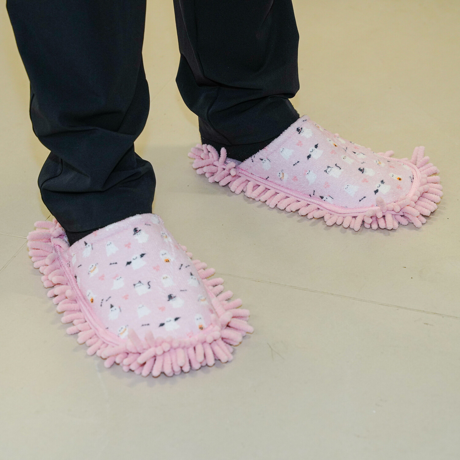 Ghost Chenille Slippers Pink Image 3