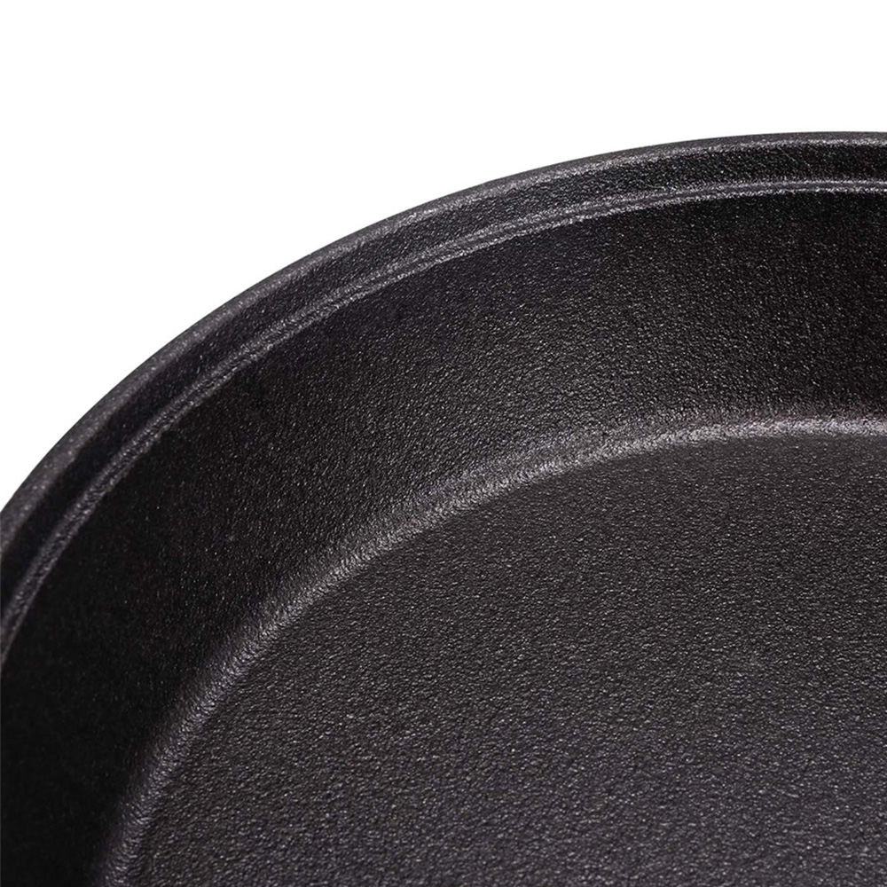 Living and Home Dia Cast Iron Round Skillet with Dual Handle 23cm Image 4