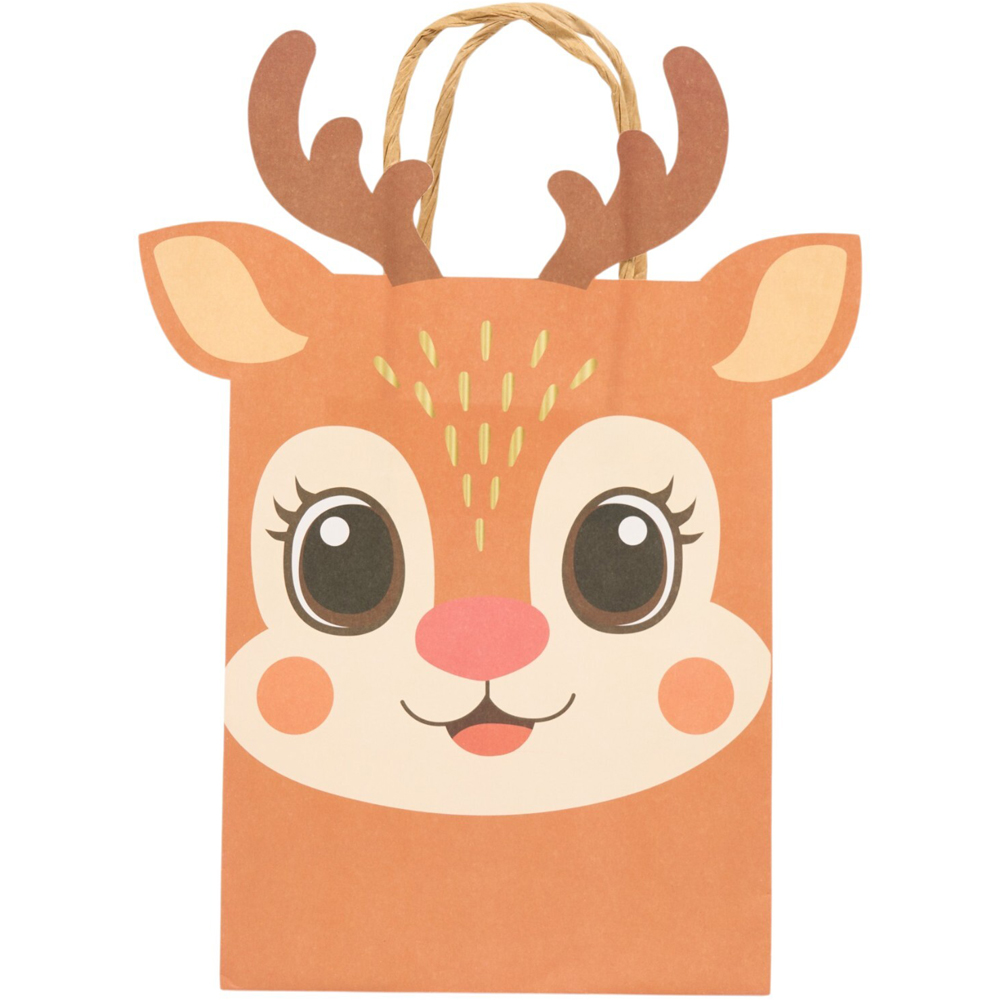 Pack of 8 Santa or Reindeer Shaped Party Bags Image 8