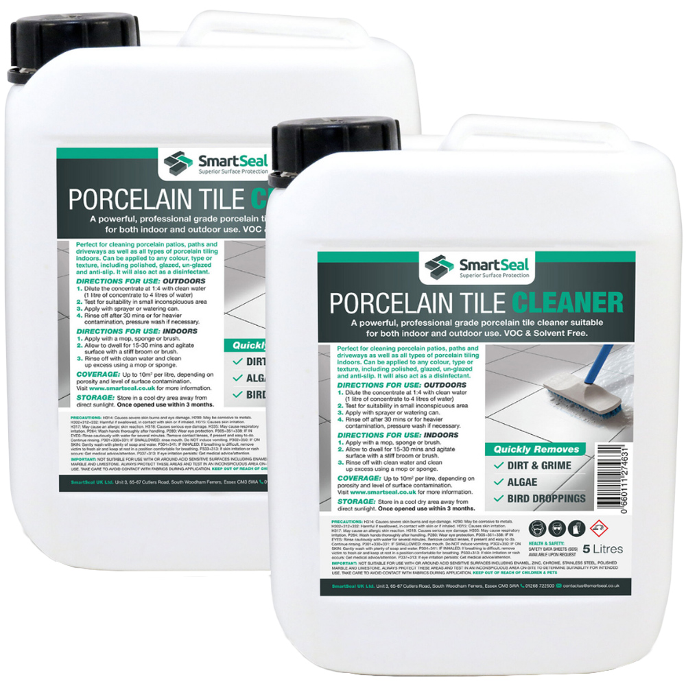 SmartSeal Porcelain Tile Cleaner 5L 2 Pack Image 1