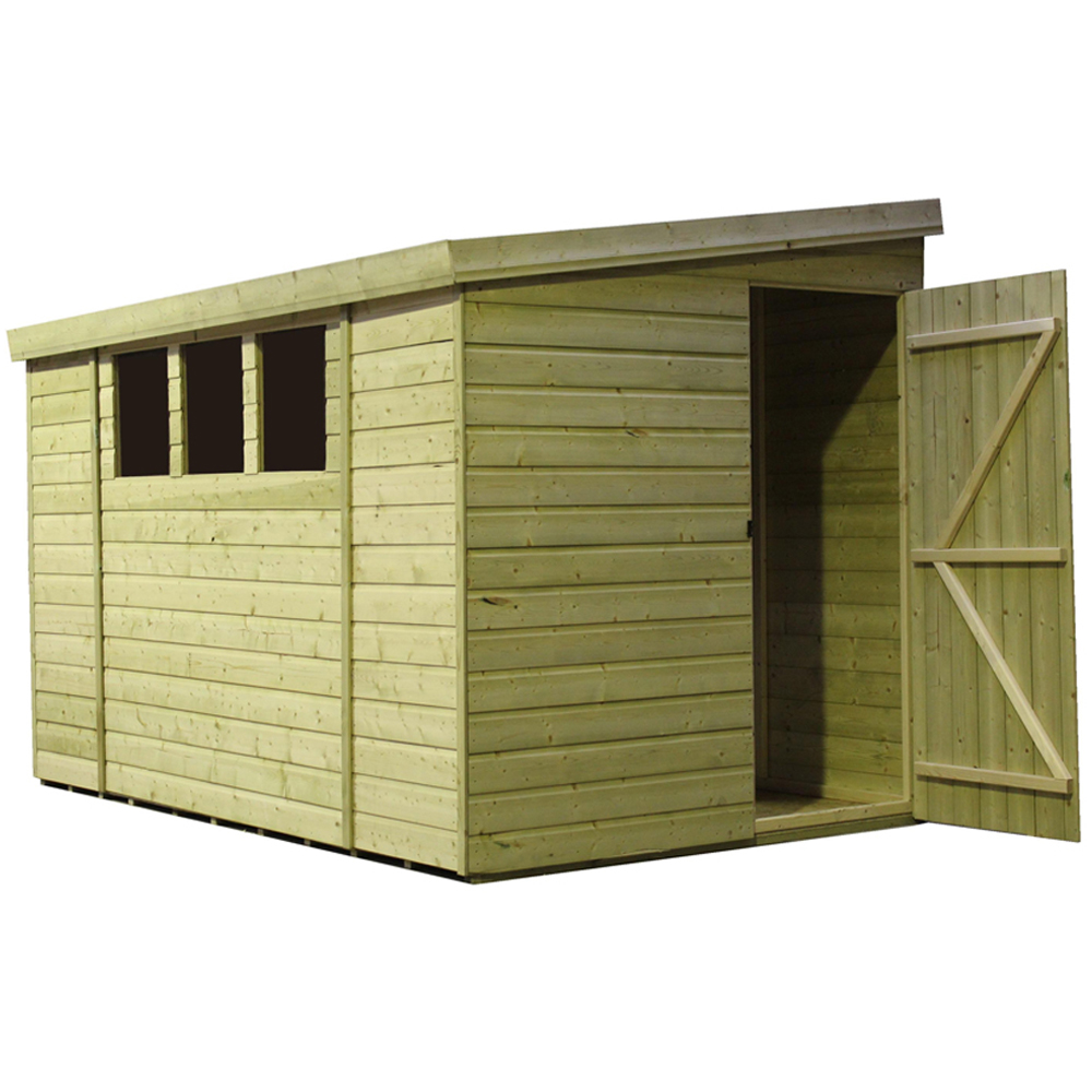 Empire Sheds 3000 14 x 5ft Tongue and Groove Wooden Pent Garden Shed Image 2