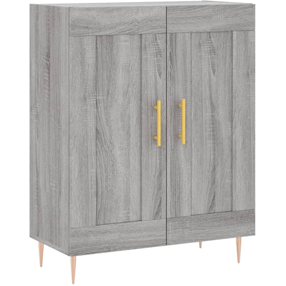 vidaXL 4 Door Grey Sonoma Highboard Image 8