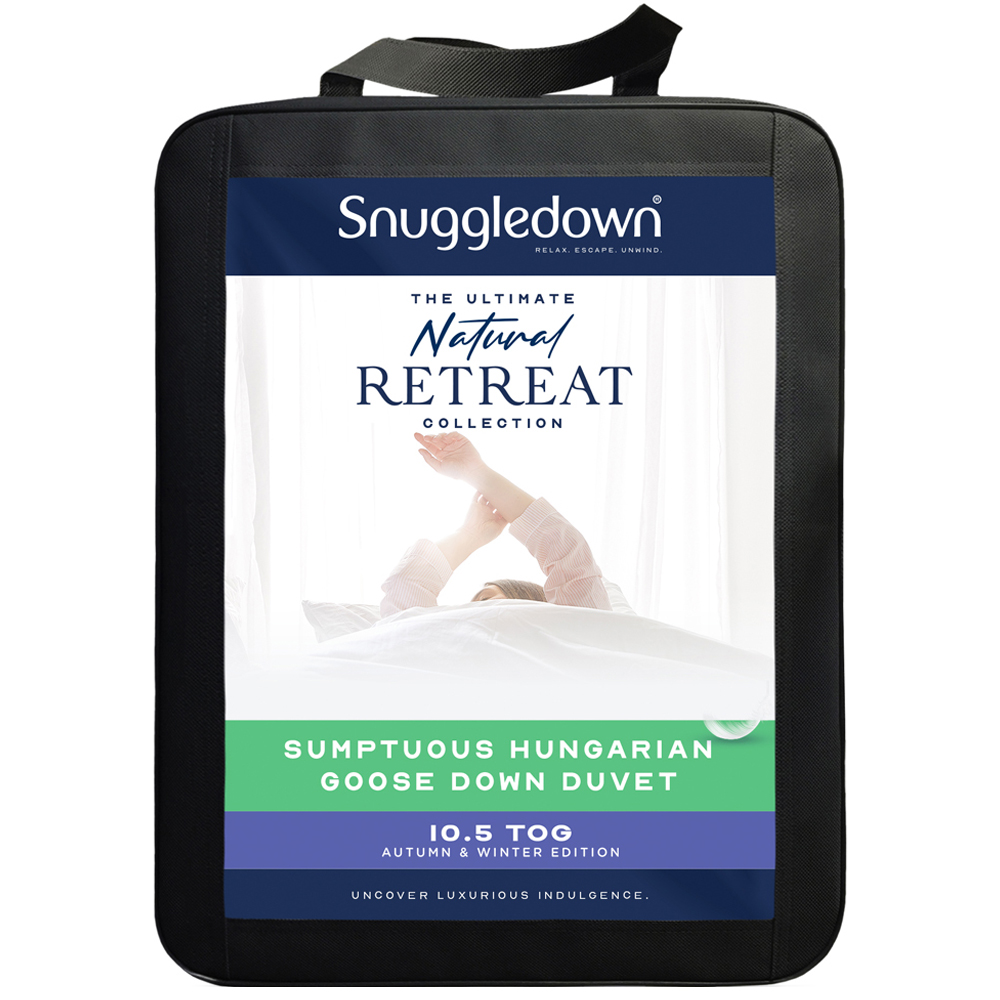 Snuggledown King Size White Hungarian Goose Down Duvet 10.5 Tog Image 1