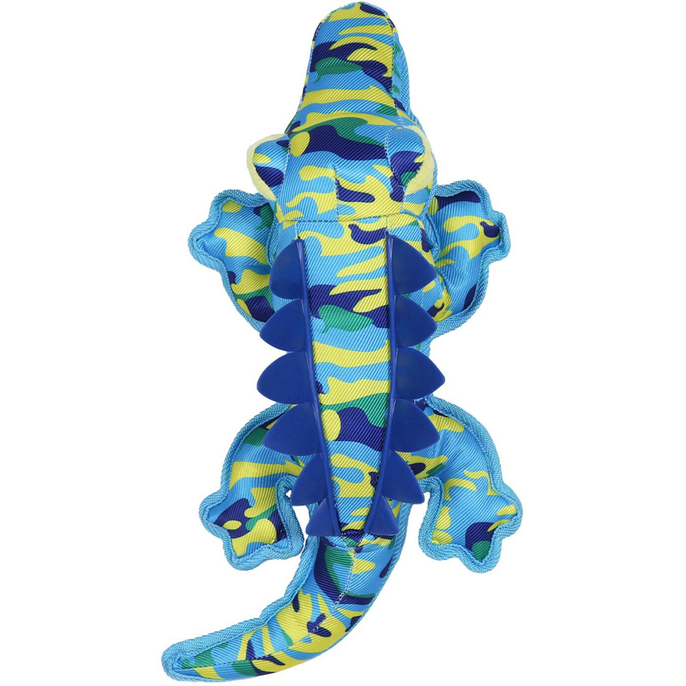 Spiked Blue Crocodile Dog Toy Image