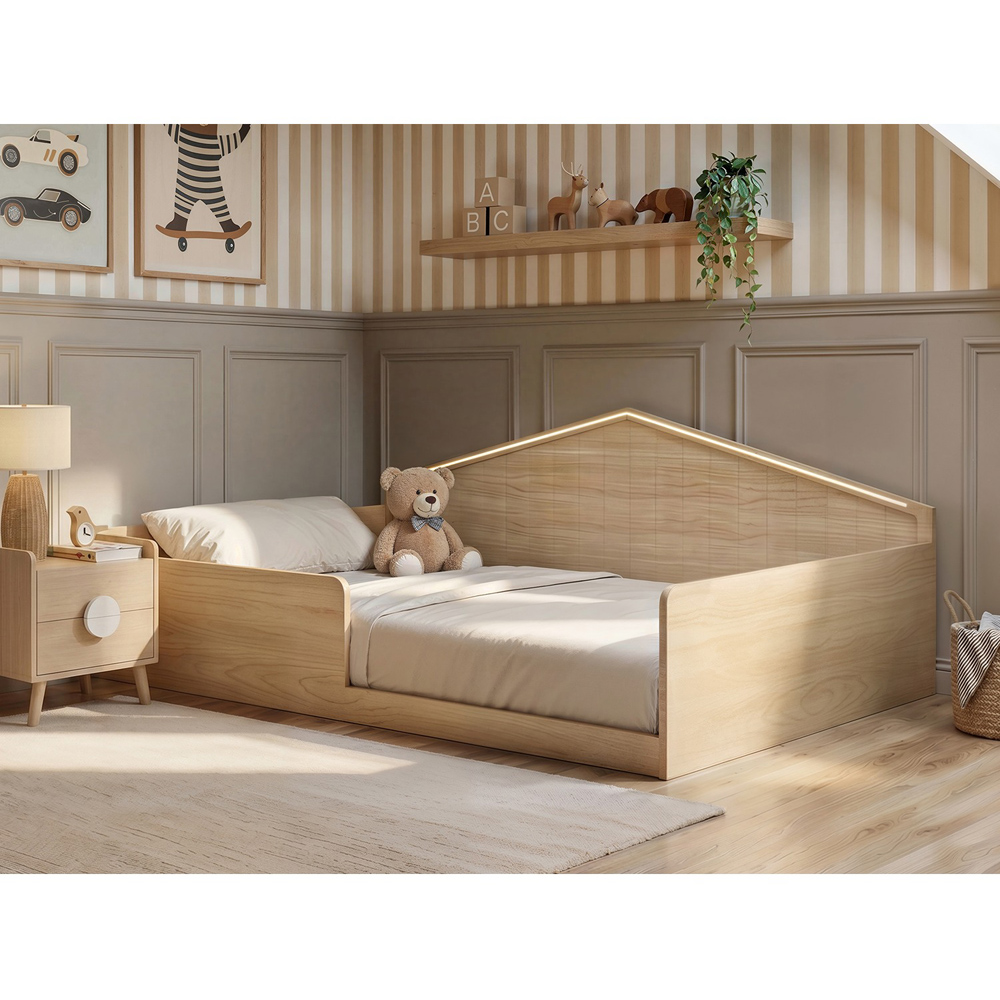Flair Wilbur Small Double Natural Montessori Bed Image 5