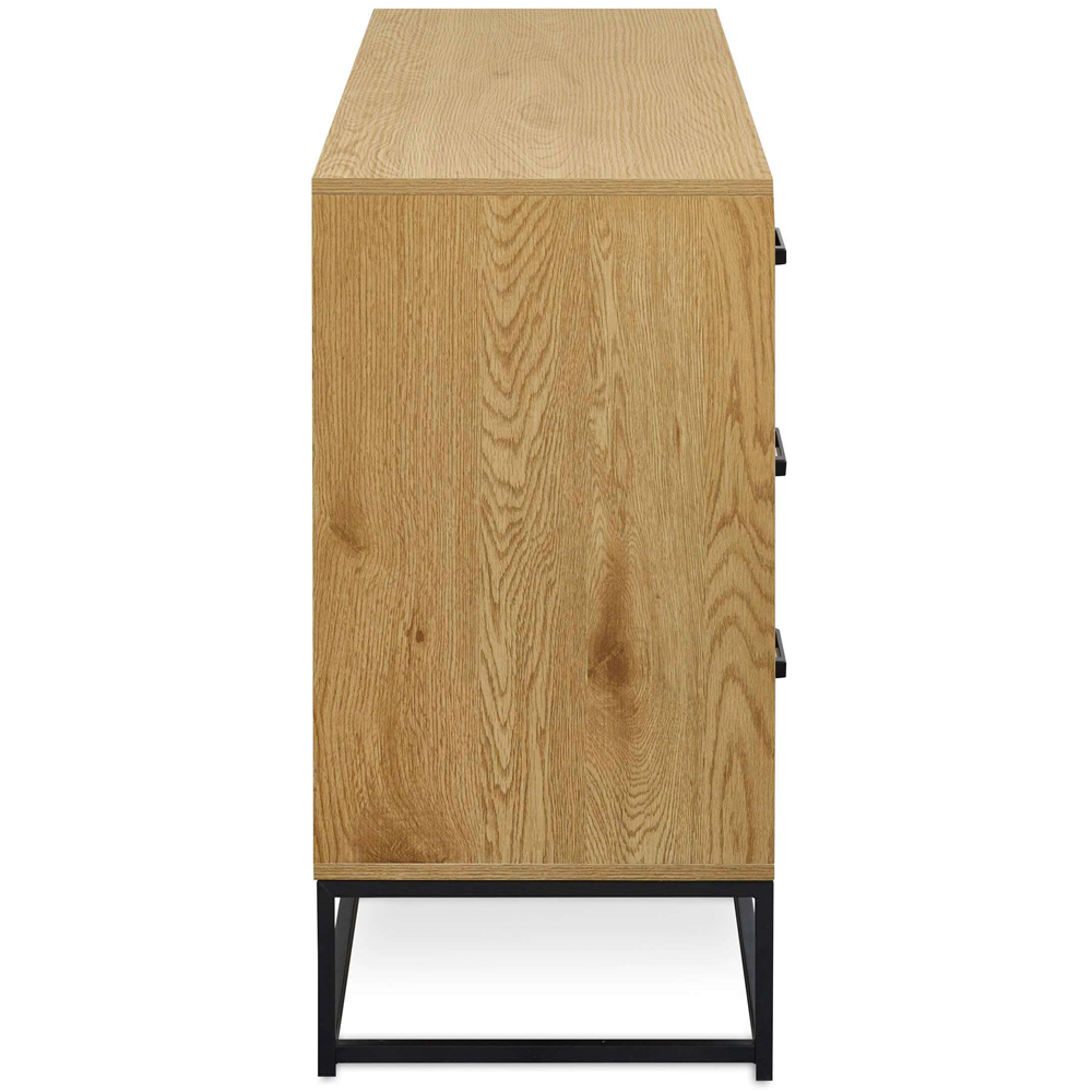 Julian Bowen Harlow 6 Drawer Light Oak Effect Chest of Drawers Image 5