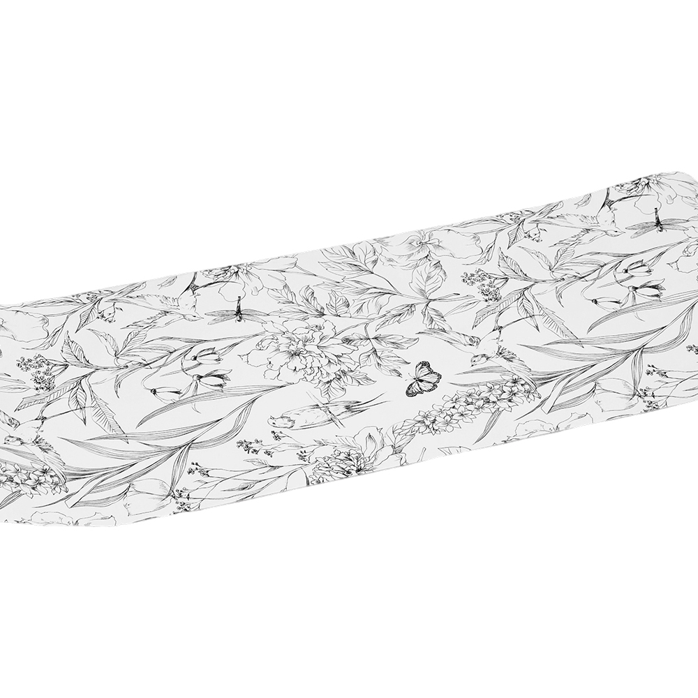 Living and Home Floral Pattern White Peel and Stick Wallpaper Image 4