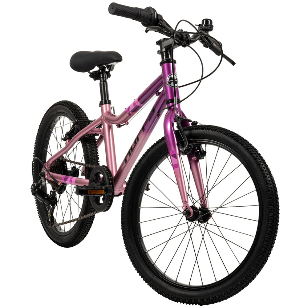 Huffy Literide Junior Girls 7 Speed 20 inch Alloy Neon Nebula Pink and Grey Bike Image 6