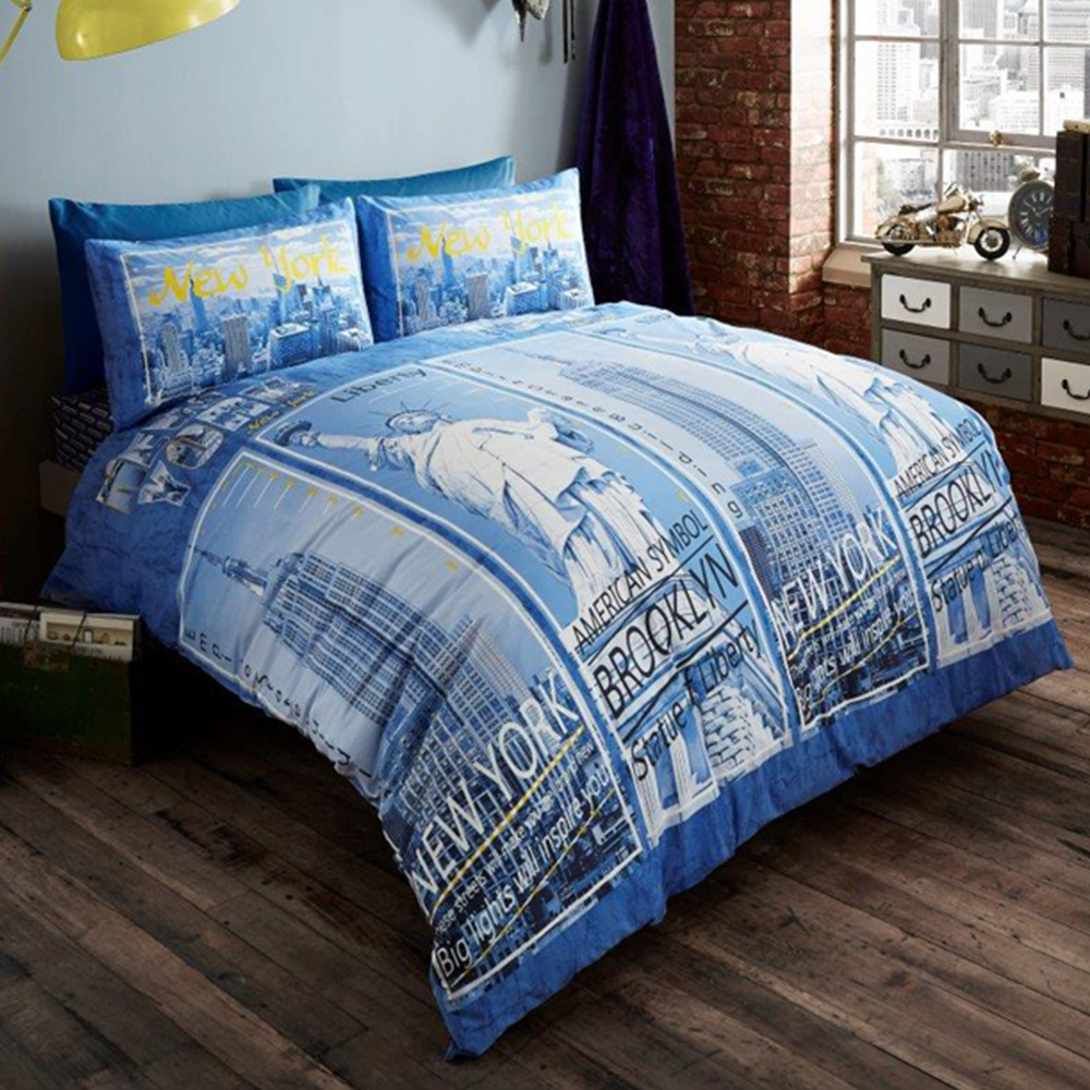 Smart Living King Size Blue Inspire Duvet Set Image 1