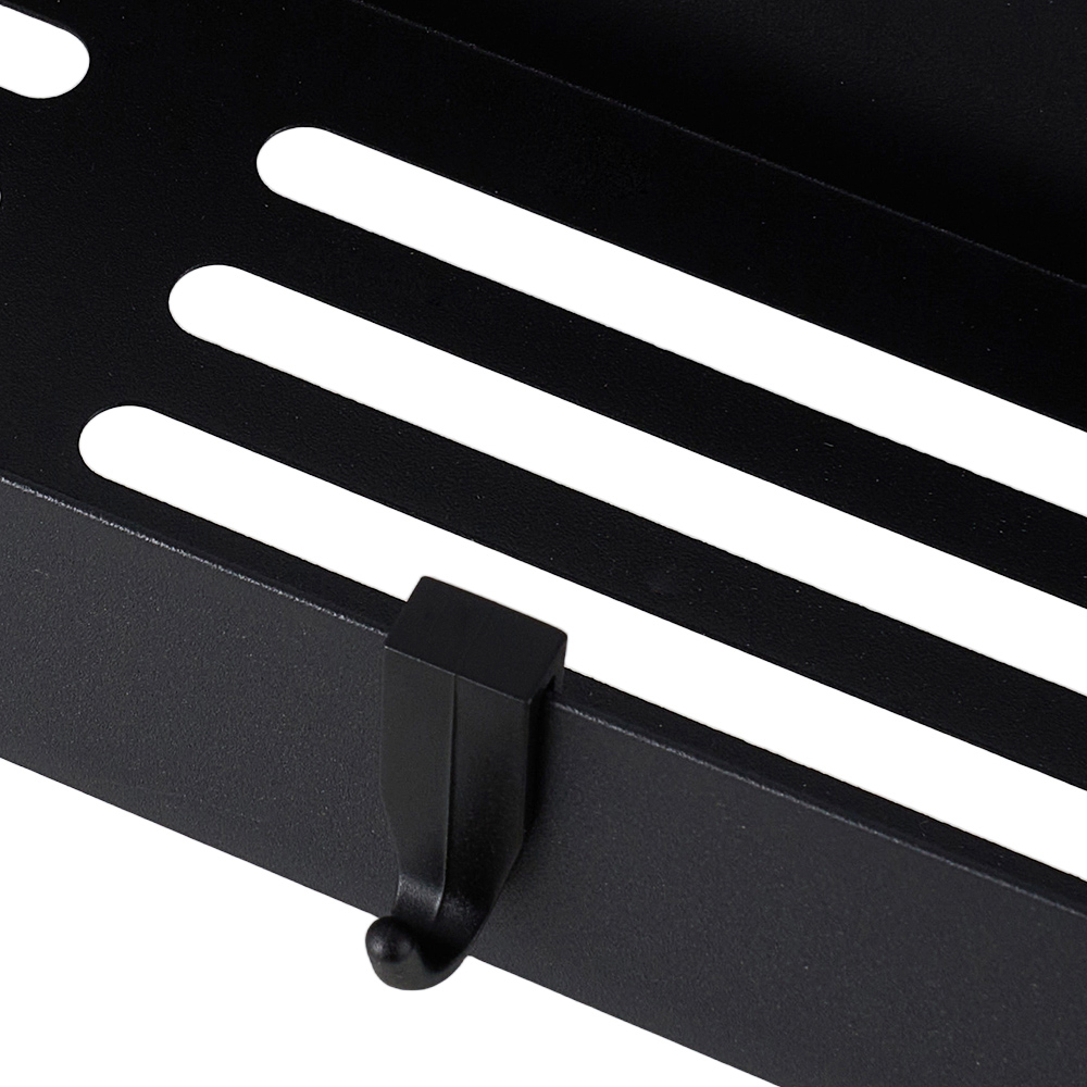 Living and Home 2-Piece Large Black Magnetic Storage Rack Set Image 5