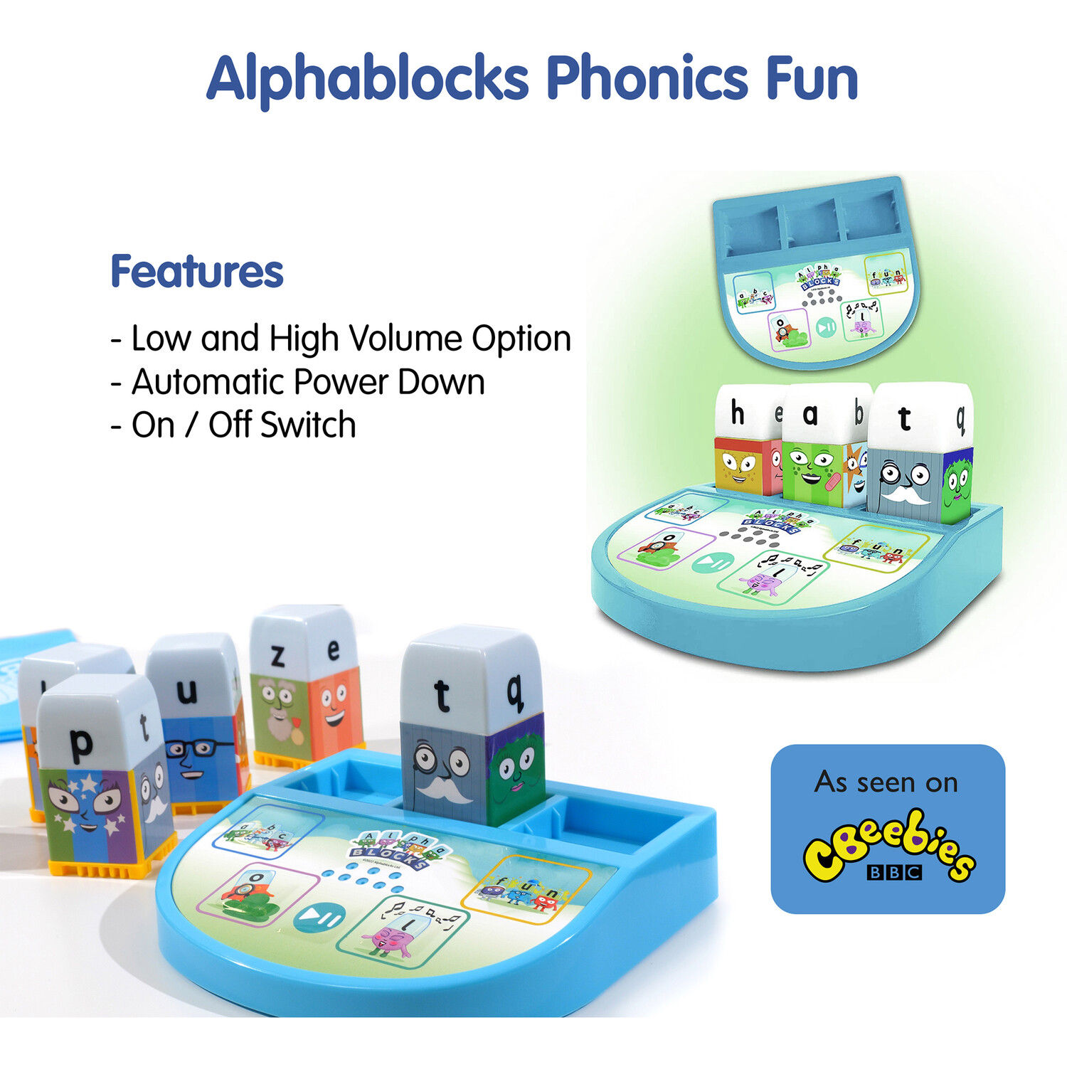 Alphablocks Phonics Fun Educational Toy Blue Image 3