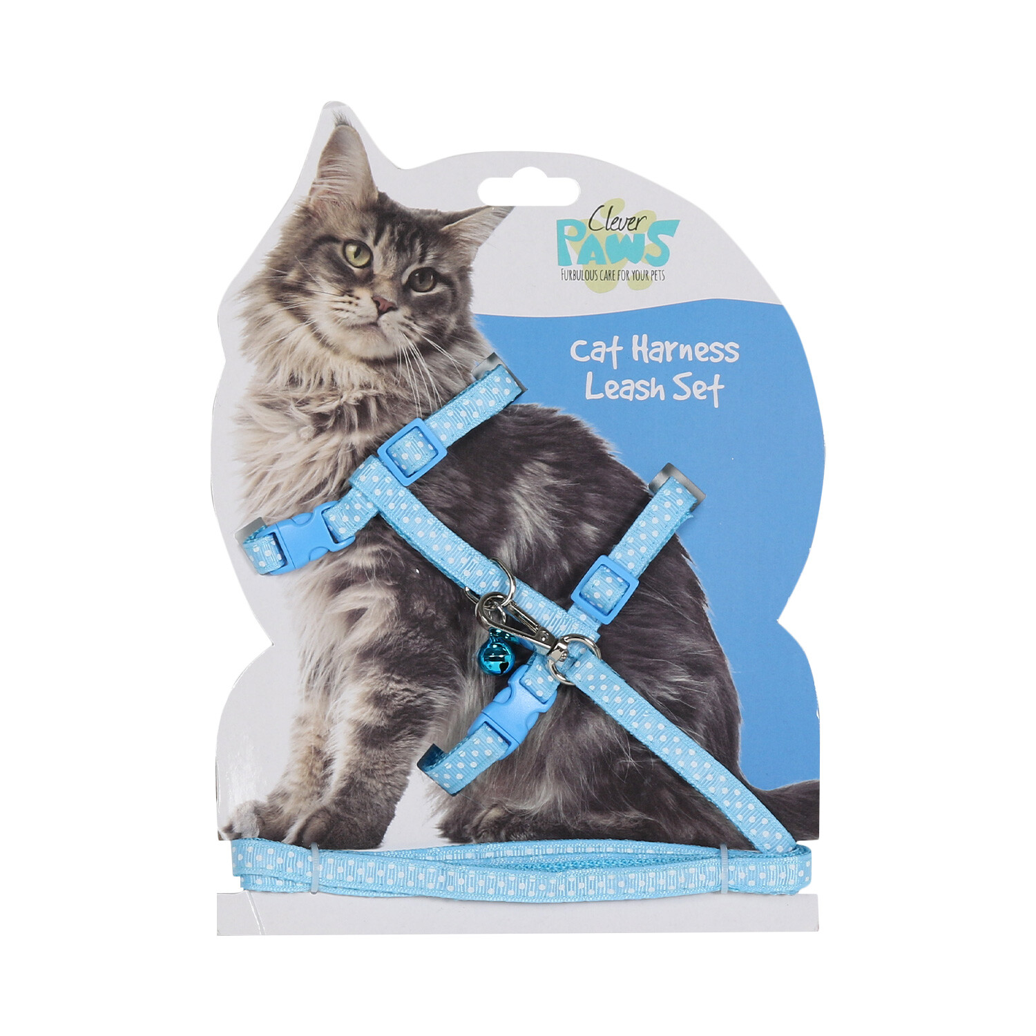 Cat Harness and Leash Set - Blue Image