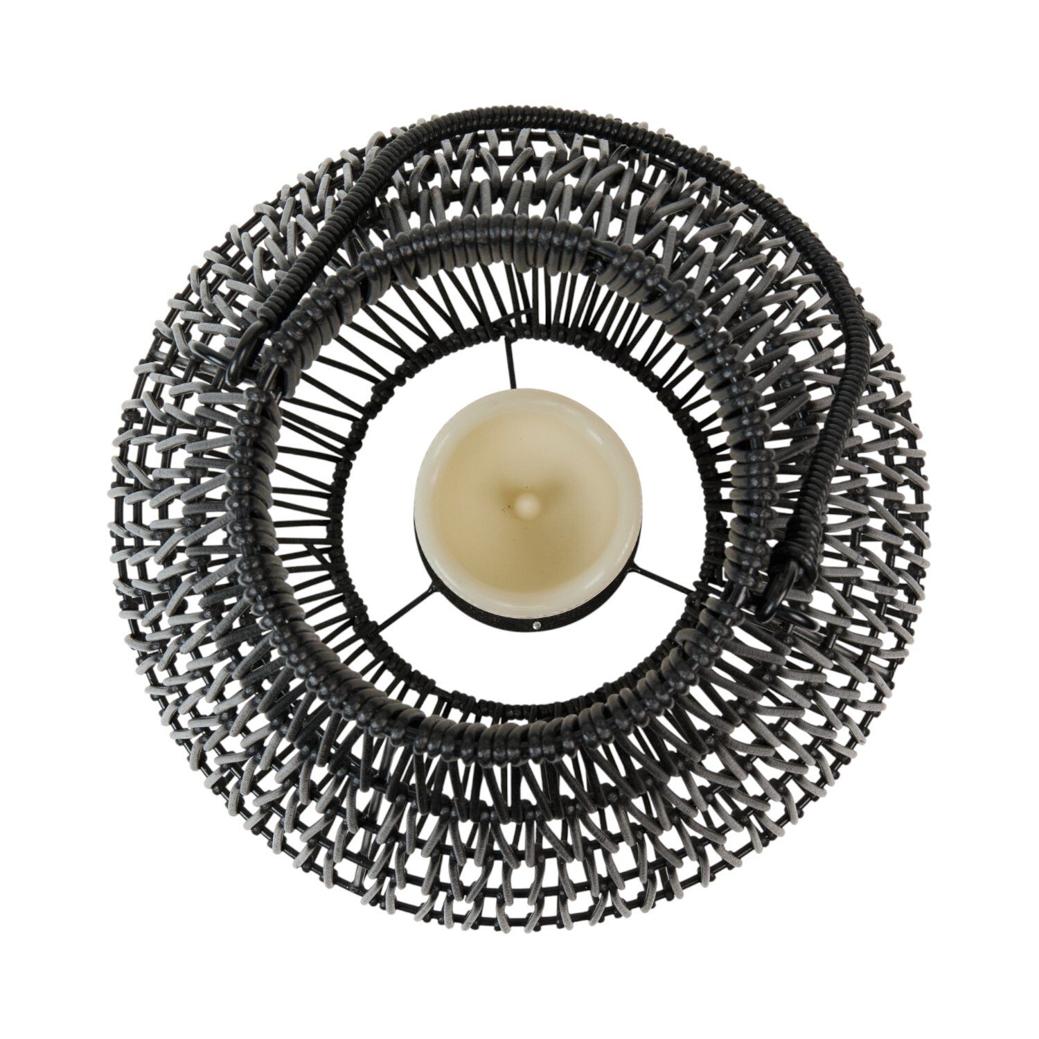 Elodie Lantern with LED Candle - Black Image 3