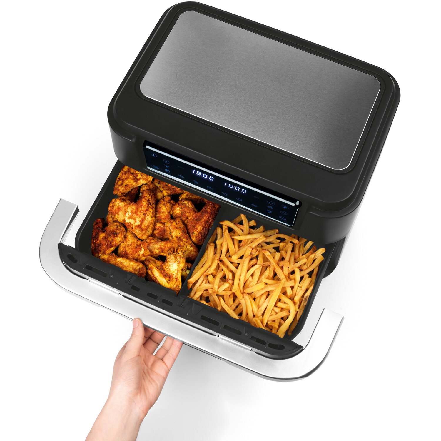 Salter Dual Air Fryer and Oven - Black Image 3