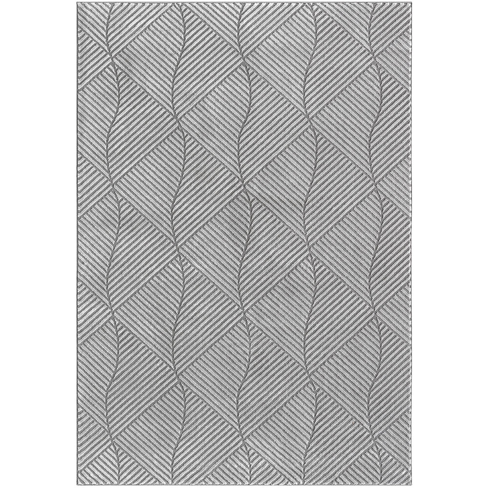 Desire Rugs Vellure Anthracite Metallic Sheen Pyramid Design Rug 60 x 220cm Image 1