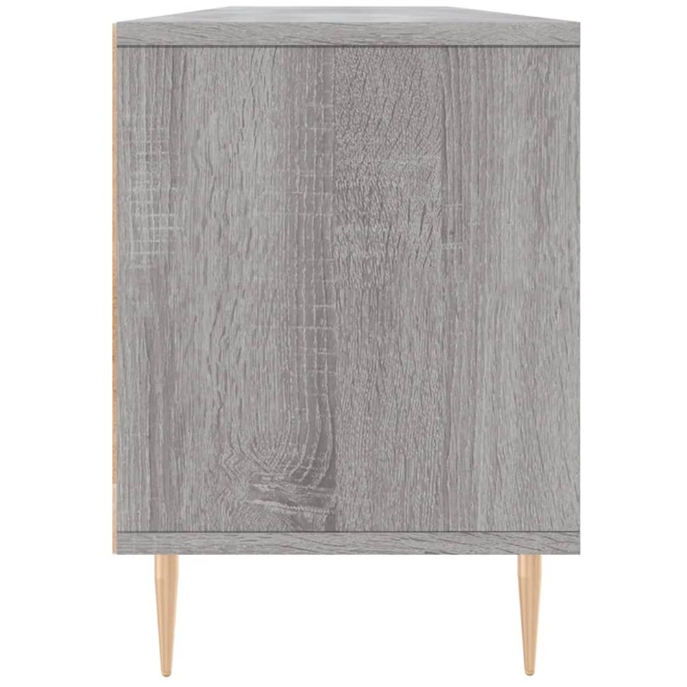 vidaXL 3 Door 3 Shelf Grey Sonoma TV Cabinet Image 7
