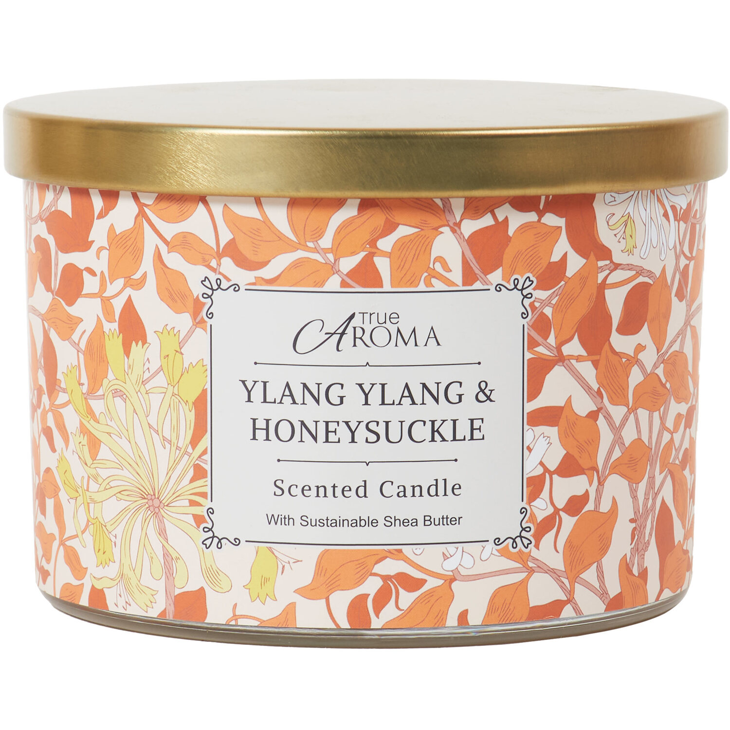 Ylang Ylang & Honeysuckle Candle - Orange Image 1