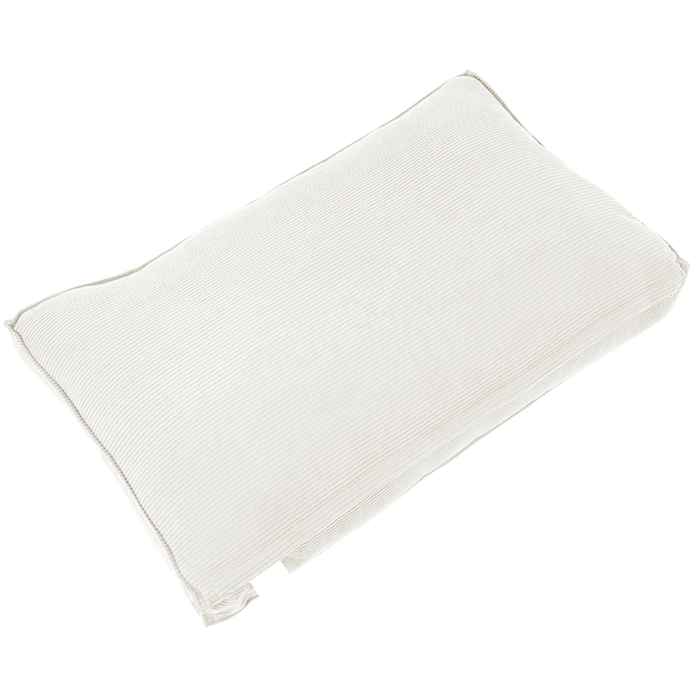 Living and Home Beige and White Soft Corduroy Cushion 53 x 70cm Image 5